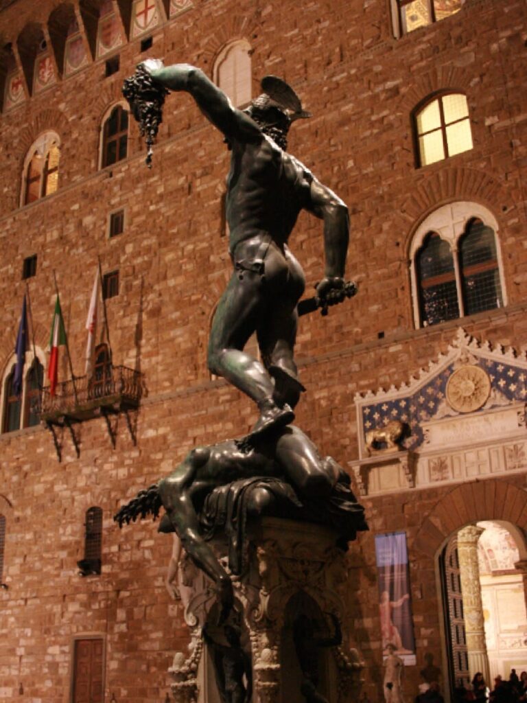 Perseo con la testa di Medusa, Loggia dei Lanzi